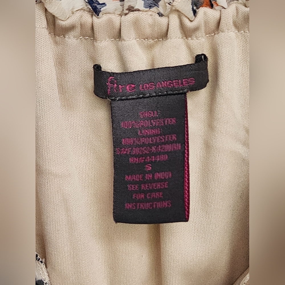 Fire Los Angeles Brown and Tan Maxi Sundress - Picture 6 of 6